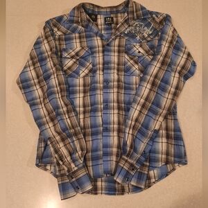 MUSKOGEE Western Button Down Men’s Shirt
